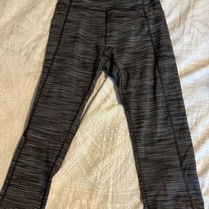 Tek Gear Black and Gray Athletic Leggings